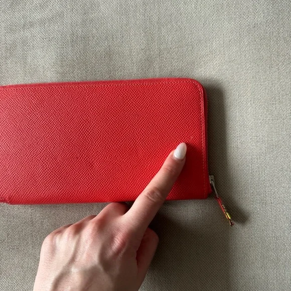 ☀️Hermès☀️Silk'In Classic Epsom Long Wallet Rose Jaipur Astrologie Nouvelle